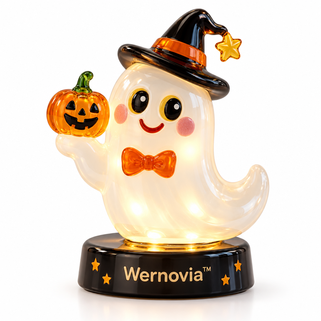 Wernovia™ Halloween Glass Ghost LED Night Light