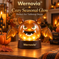 Wernovia™ Illuminated Glass Halloween Bat LED Night Light